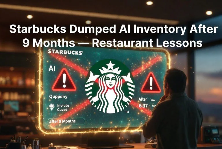 Starbucks Dumped AI Inventory After 9 Months — Restaurant Lessons