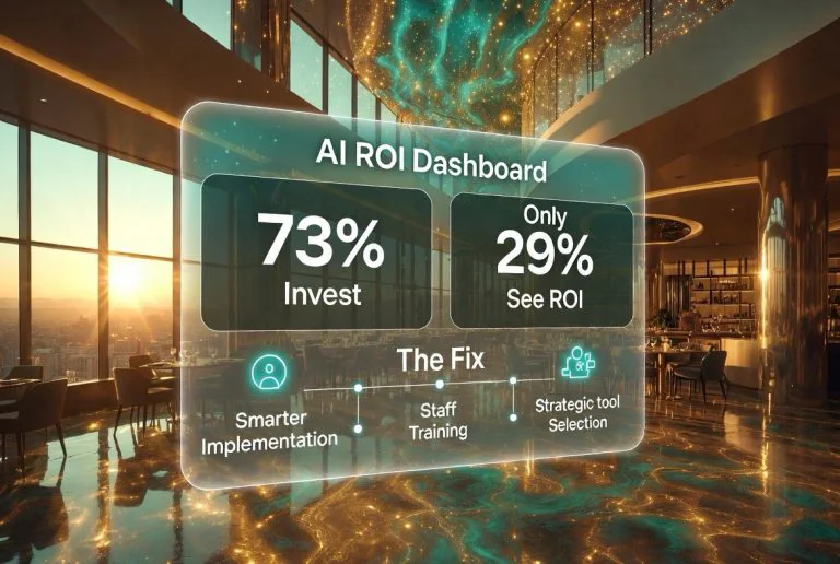 73% of Restaurant Operators Invest in AI — Only 29% See ROI. Here Is the Fix.