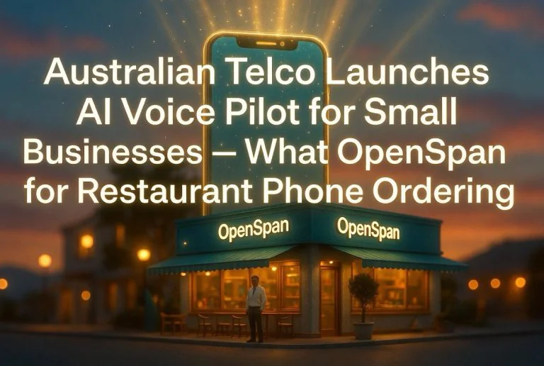 Australian Telco Launches AI Voice Pilot for Small Businesses — What OpenSpan Means for Restaurant Phone Ordering