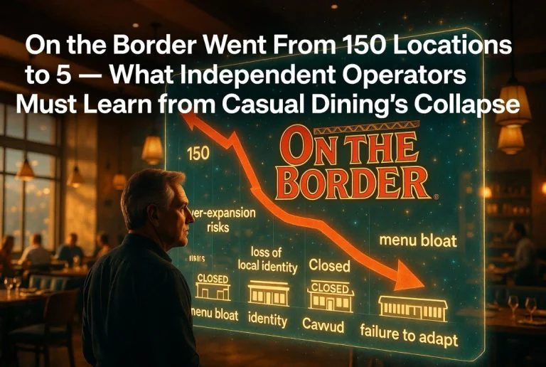 On the Border Went from 150 Locations to 5 — What Independent Operators Must Learn from Casual Dining’s Collapse