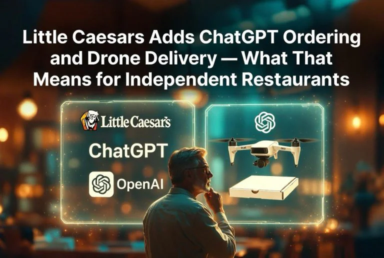 Little Caesars Adds ChatGPT Ordering and Drone Delivery — What That Means for Independent Restaurants