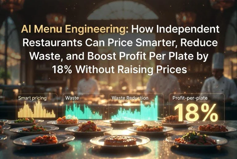 AI Menu Engineering — How Independent Restaurants Can Price Smarter, Reduce Waste, and Boost Profit Per Plate by 18% Without Raising Prices