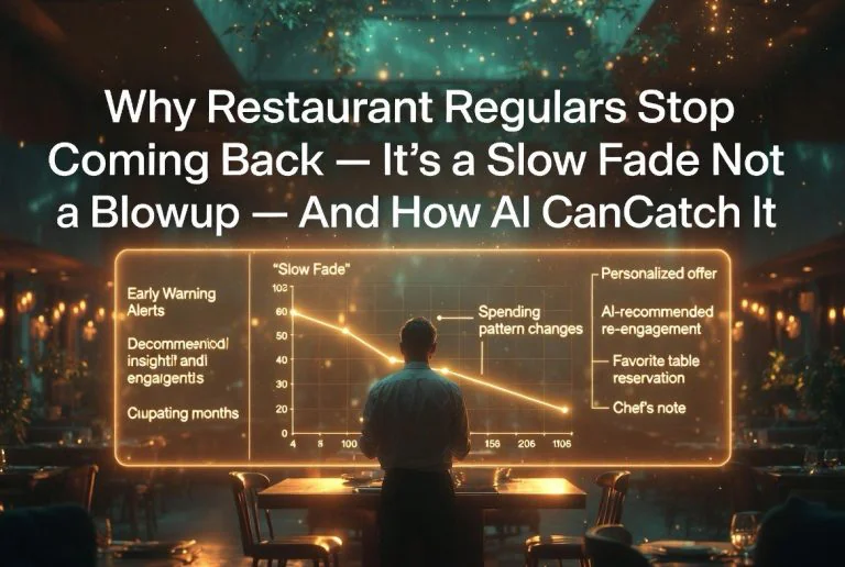 Why Restaurant Regulars Stop Coming Back — It’s a Slow Fade, Not a Blowup (and How AI Can Catch It)