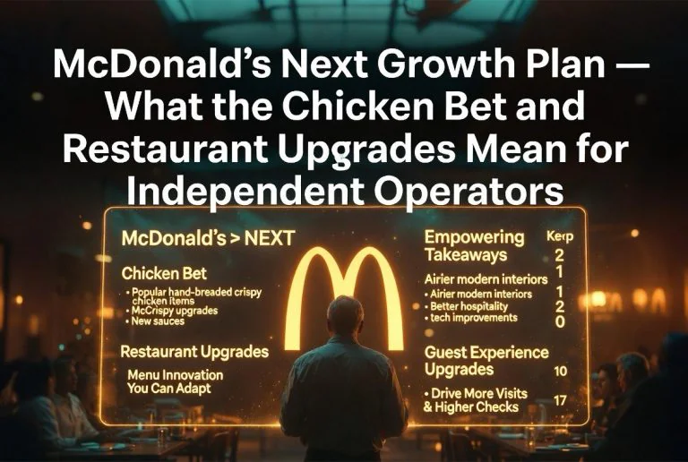 McDonald’s NEXT Growth Plan: What the Chicken Bet and Restaurant Upgrades Mean for Independent Operators