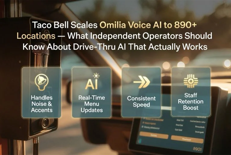Taco Bell Scales Omilia Voice AI to 890+ Locations — What Independent Operators Should Know About Drive-Thru AI That Actually Works
