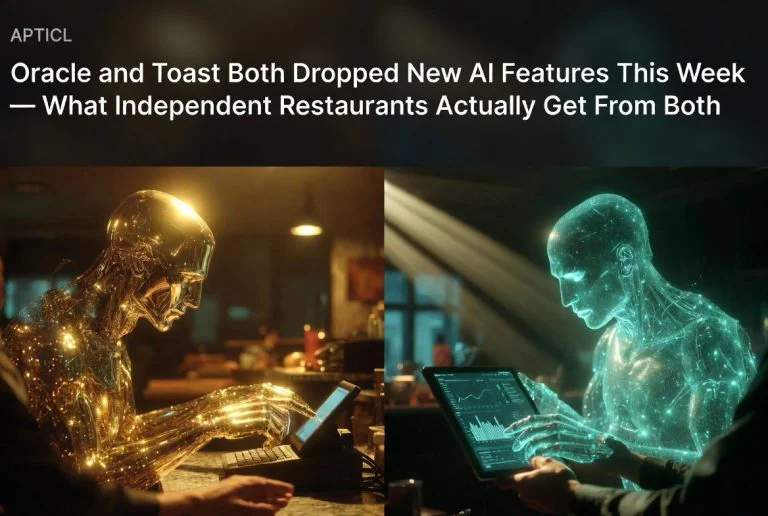 Oracle and Toast Both Dropped New AI Features This Week — What Independent Restaurants Actually Get From Both