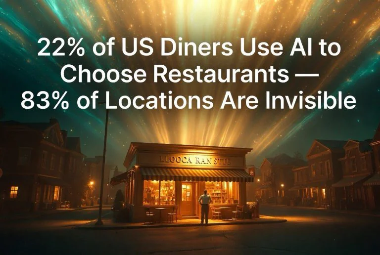22% of US Diners Use AI to Choose Restaurants — 83% of Locations Are Invisible