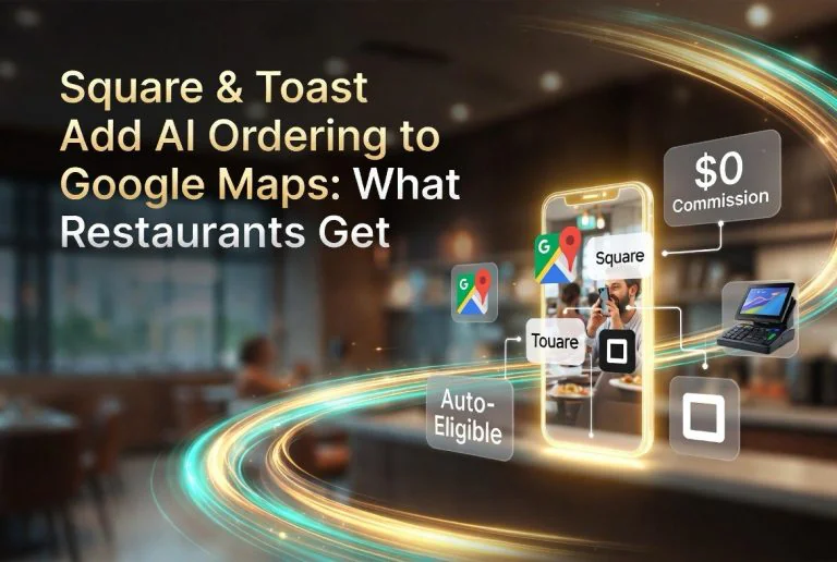 Square & Toast Add AI Ordering to Google Maps: What Restaurants Get