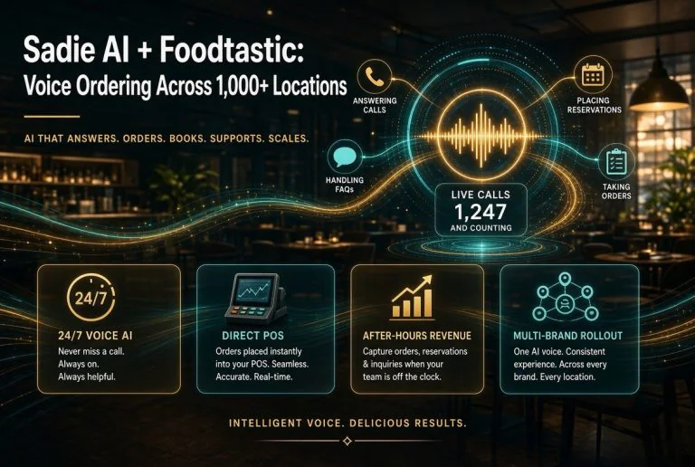 Sadie AI + Foodtastic: Voice Ordering Across 1,000+ Locations
