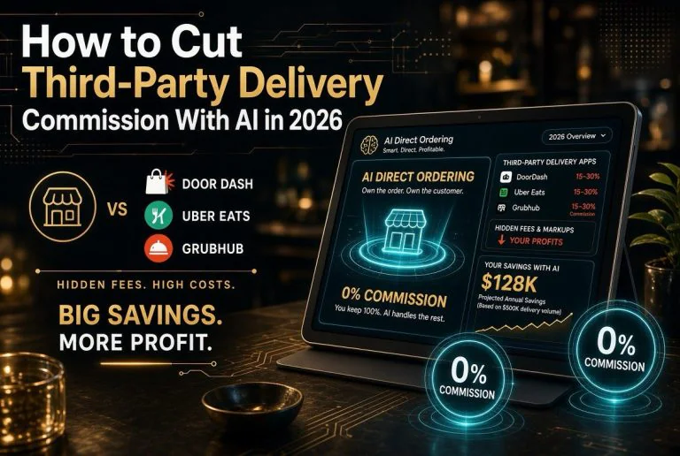 How to Cut Third-Party Delivery Commission With AI in 2026