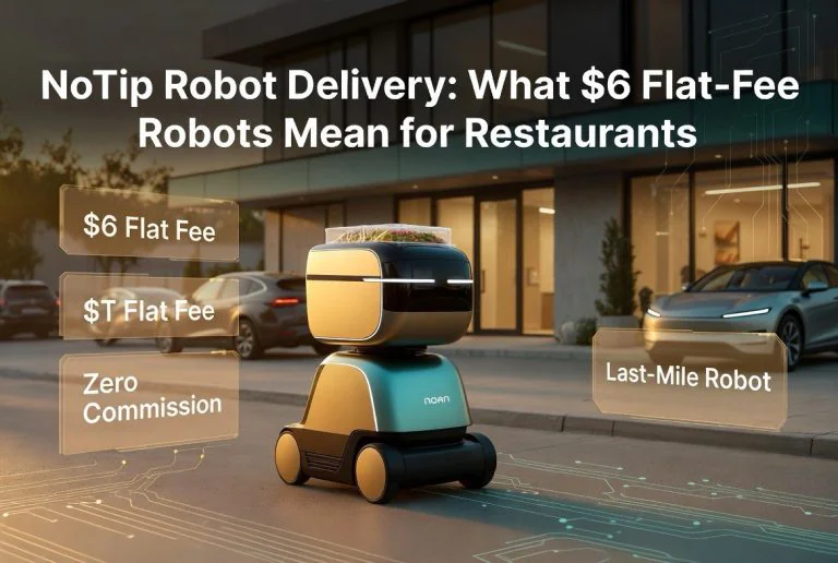 NoTip Robot Delivery: What $6 Flat-Fee Robots Mean for Restaurants