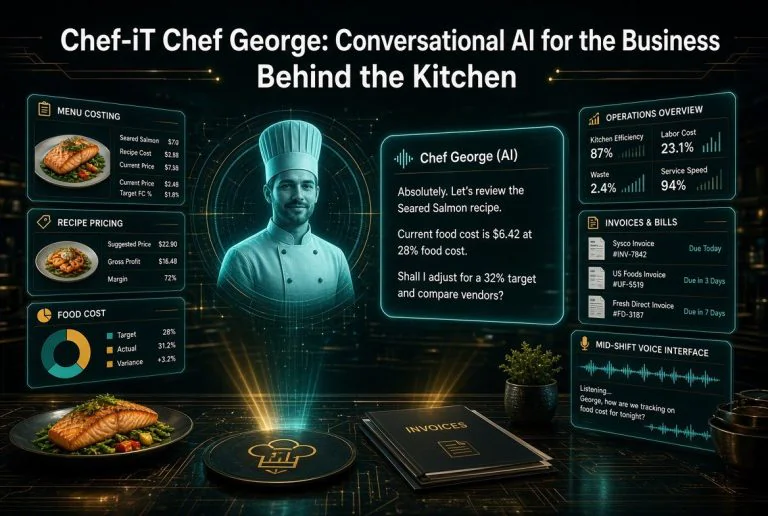 Chef-iT Chef George: Conversational AI for the Business Behind the Kitchen