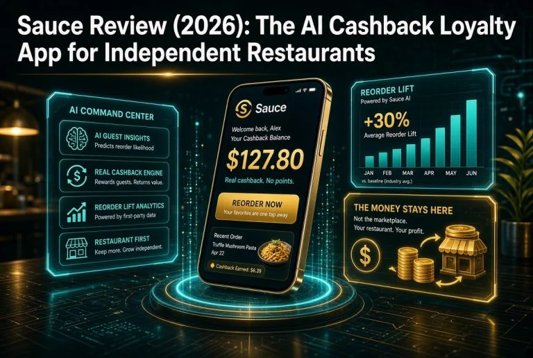 Sauce Review (2026): The AI Cashback Loyalty App for Independent Restaurants