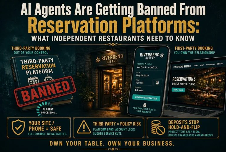 AI Agents Are Getting Banned From Reservation Platforms: What Independent Restaurants Need to Know