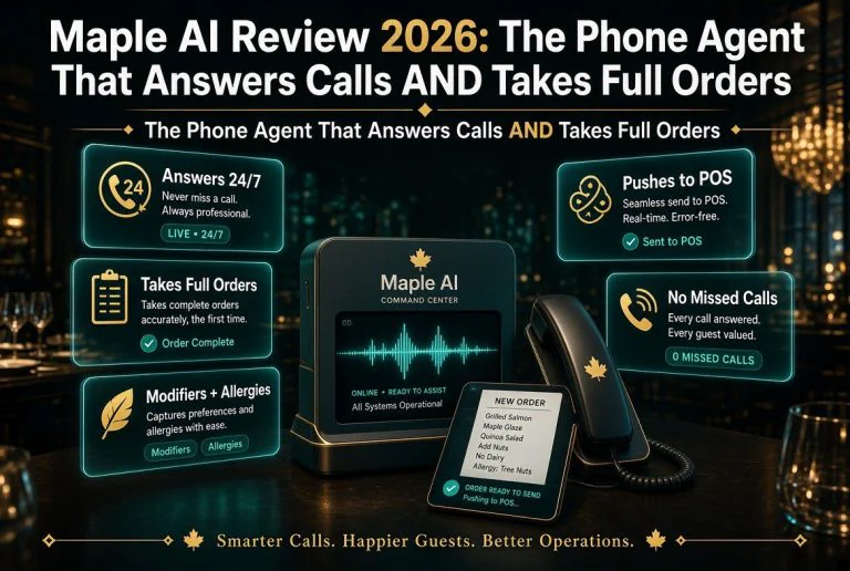 Maple AI Review 2026: The Phone Agent That Answers Calls AND Takes Full Orders