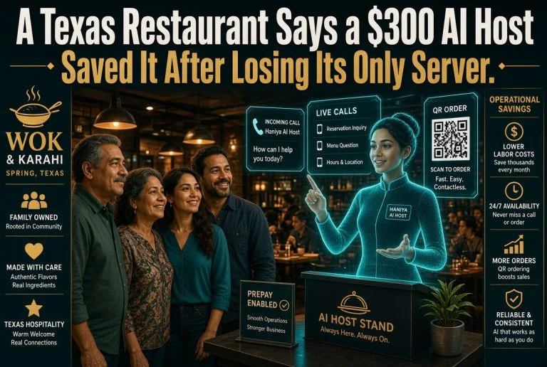 A Texas Restaurant Says a $300 AI Host Saved It After Losing Its Only Server